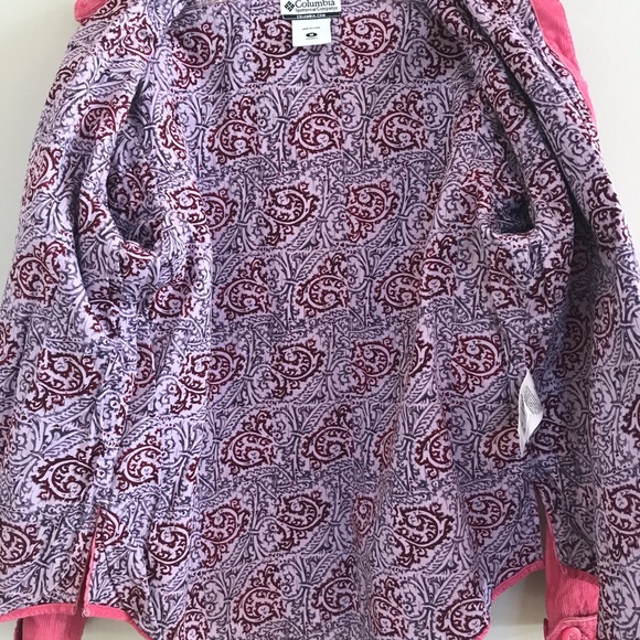 Columbia pink cord corduroy shirt Button up collar - Picture 9 of 11
